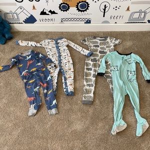 Bundle of 4 pairs Carters Jammies Size 3T/3A